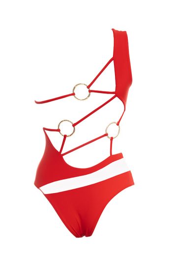 Pharos One-Piece 39 Pharos feminine curves gost red retro